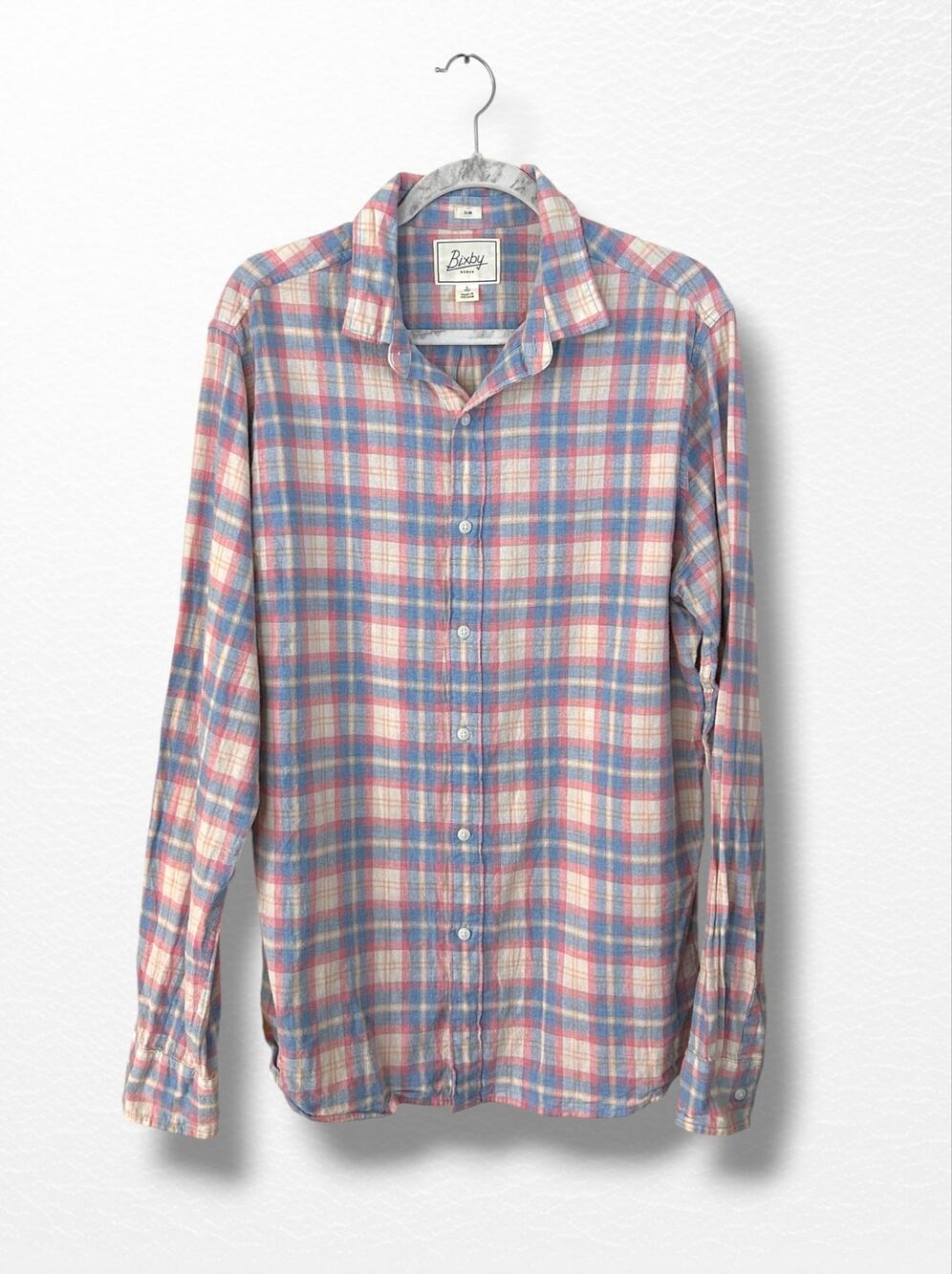 Bixby Nomad Lightweight Flannel Shirt, Size L Tall